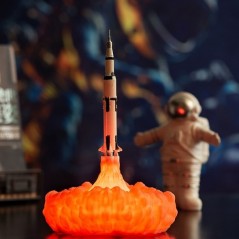 Candeeiro 3D de foguete espacial
