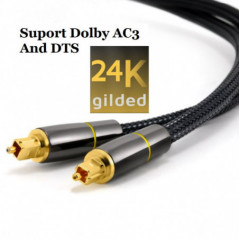 Cabo fibra para Soundbar 7.1 toslink cabo de áudio óptico digital